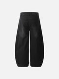 DAXUEN Wide-leg denim pants with stripes