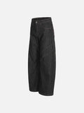 DAXUEN Wide-leg denim trousers with red stitching