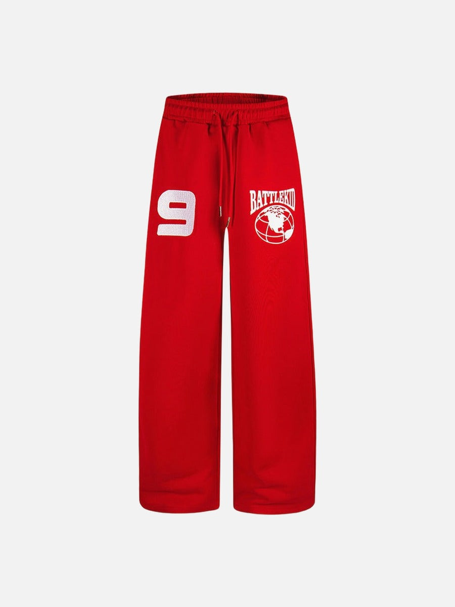 DAXUEN Wide-leg sweatpants with graphic designs