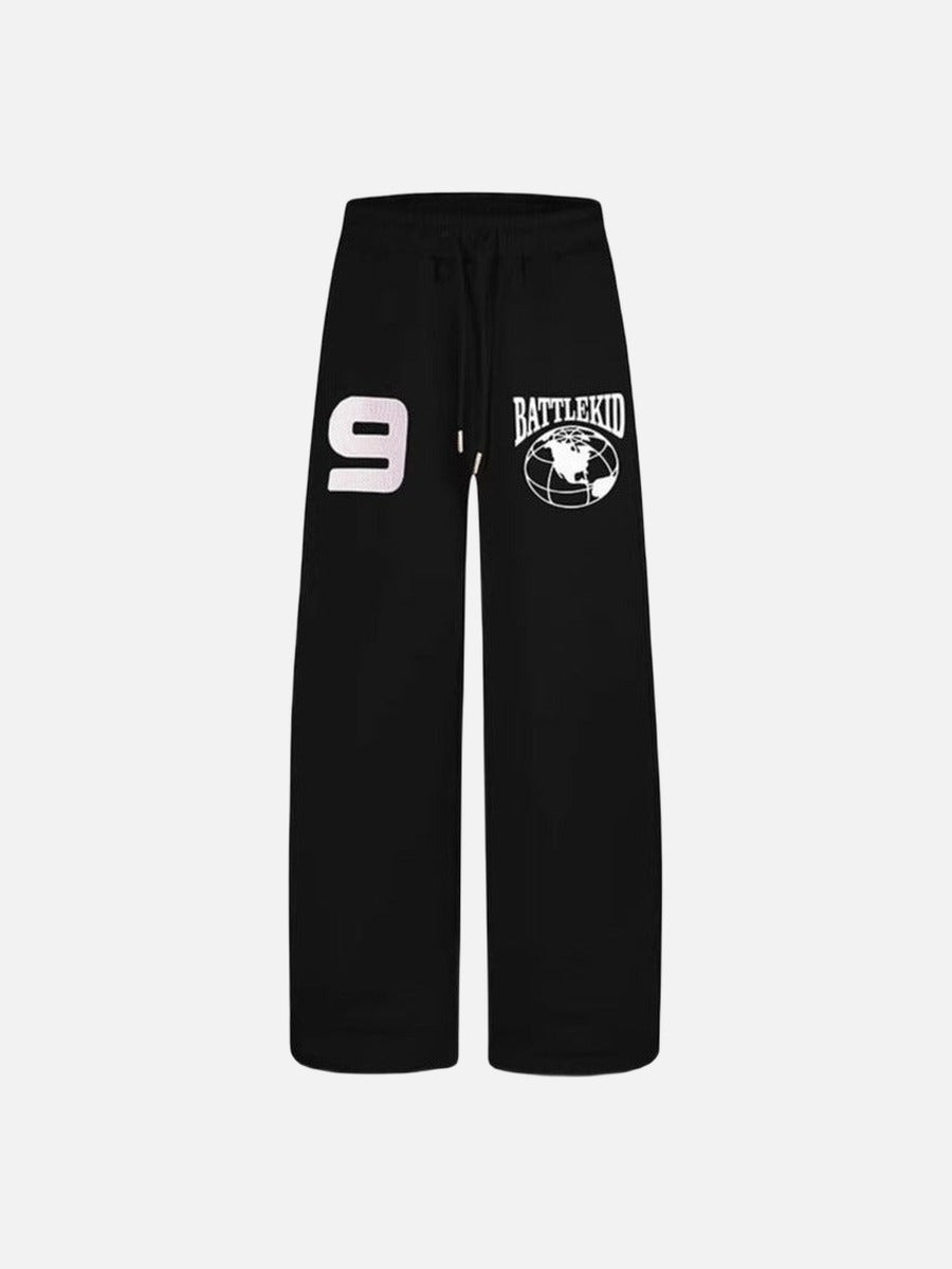 DAXUEN Wide-leg sweatpants with graphic designs