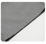 DAXUEN grey and black wide-leg draped pants