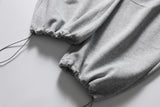 DAXUEN heather grey wide-leg sweatpants