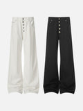 DAXUEN High-waisted wide-leg pants in solid black and white