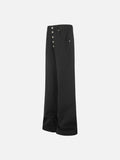 DAXUEN High-waisted wide-leg pants in solid black and white