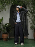 DAXUEN Shop DAXUEN Wide-Leg Indigo Denim Jeans for a Trendy Look — model photo