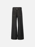 DAXUEN Wide-leg loose-fit denim pants