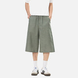 DAXUEN Unisex wide-leg cropped plaid pants