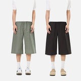 DAXUEN Unisex wide-leg cropped plaid pants