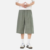DAXUEN Unisex wide-leg cropped plaid pants