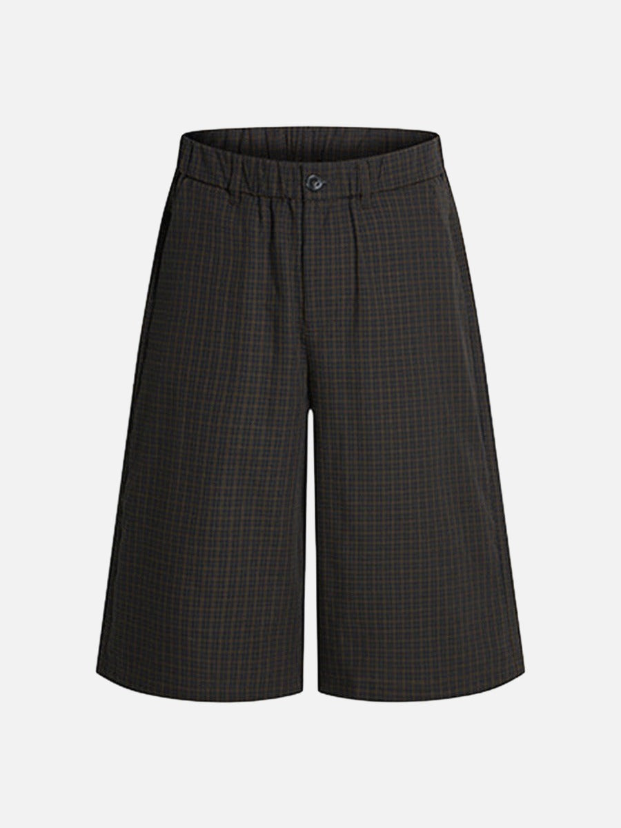 DAXUEN Unisex wide-leg cropped plaid pants