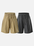 DAXUEN Wide-leg relaxed shorts with studs