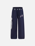 DAXUEN Wide-leg sweatpants with star graphics and keychain