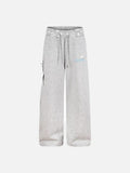 DAXUEN Wide-leg sweatpants with star graphics and keychain
