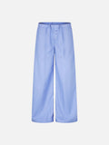 DAXUEN black wide-leg striped capri pants