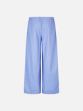 DAXUEN black wide-leg striped capri pants