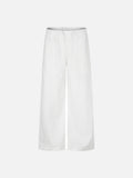 DAXUEN black wide-leg striped capri pants