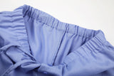 DAXUEN black wide-leg striped capri pants