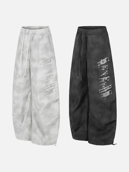 DAXUEN Wide-leg pants with studded graphic design