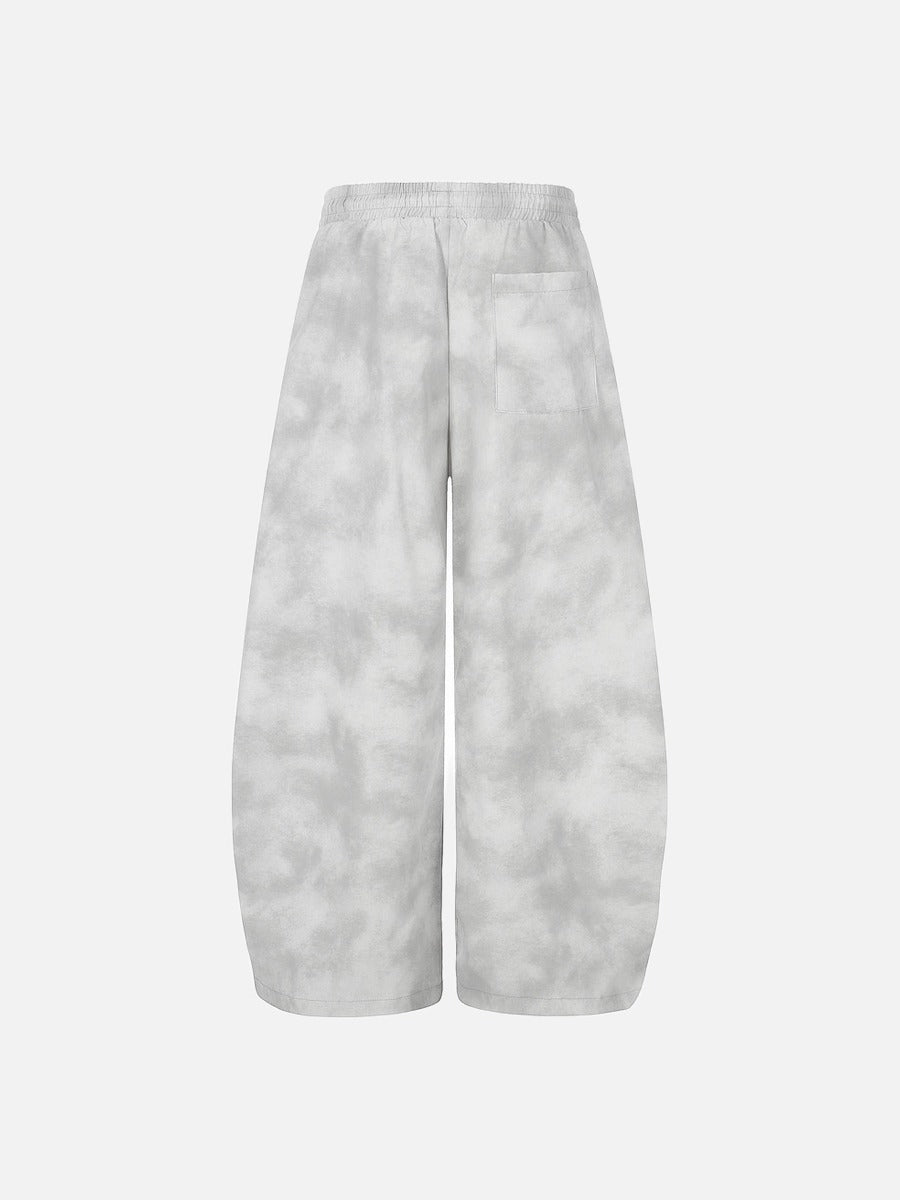 DAXUEN Wide-leg pants with studded graphic design