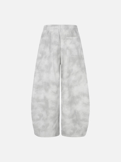 DAXUEN Wide-leg pants with studded graphic design