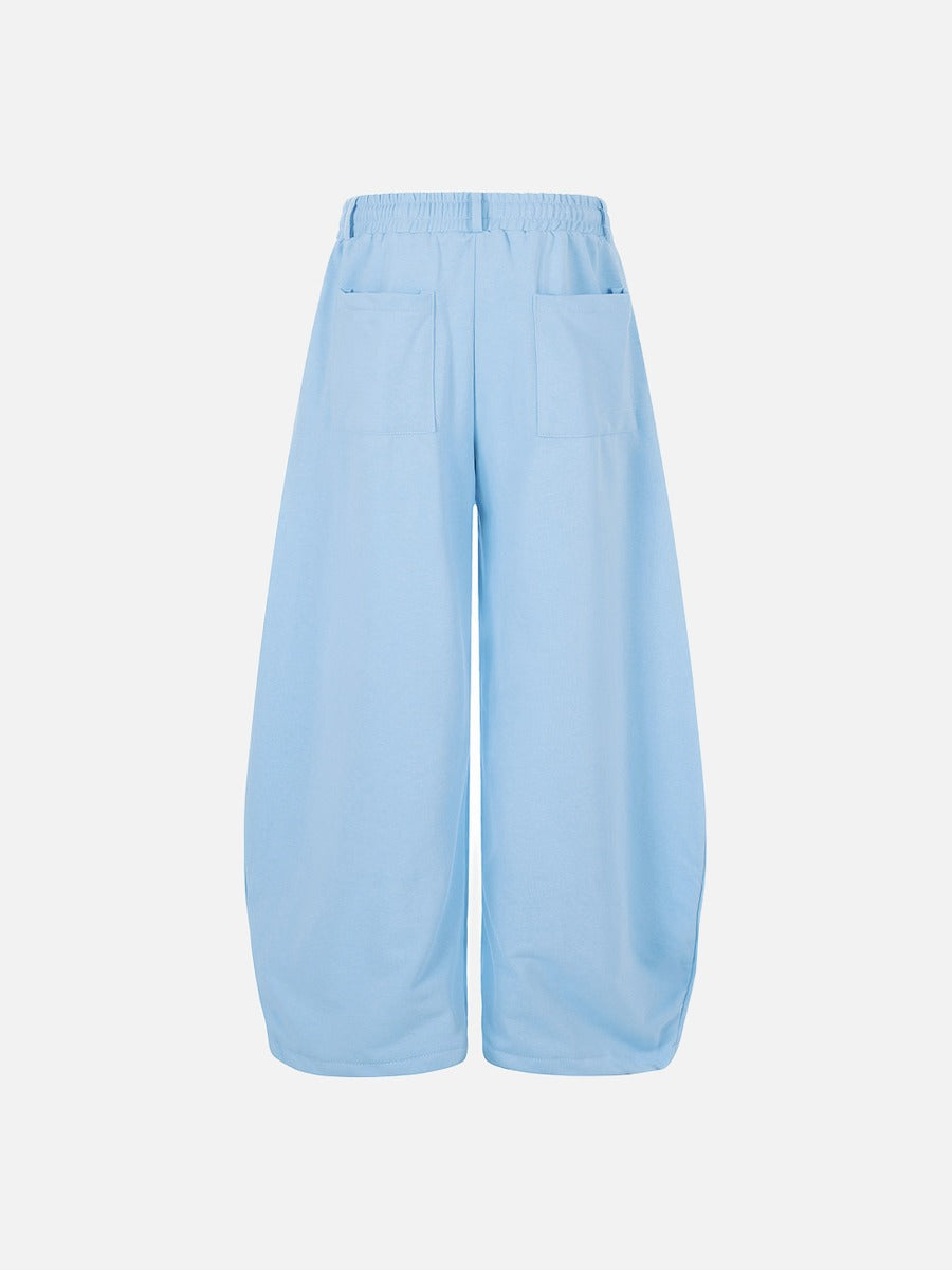 DAXUEN Wide-leg sweatpants with graphic print