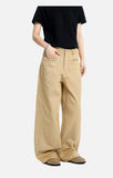 DAXUEN tan wide-leg workwear pants