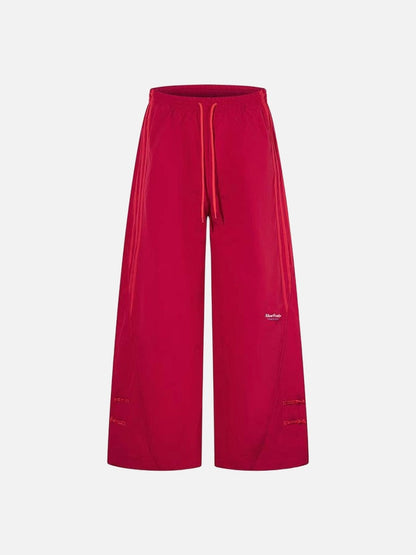 DAXUEN Wide-leg track pants in solid colors