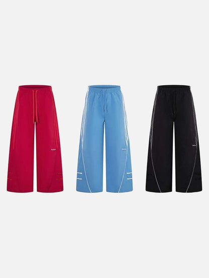 DAXUEN Wide-leg track pants in solid colors