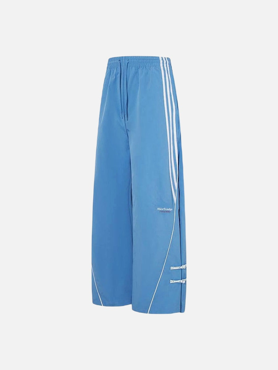 DAXUEN Wide-leg track pants in solid colors