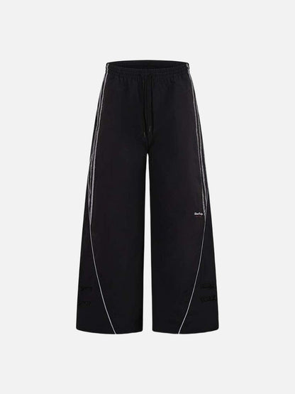 DAXUEN Wide-leg track pants in solid colors