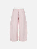 DAXUEN Wide-leg track pants with unique patterns