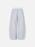 DAXUEN Wide-leg track pants with unique patterns