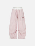 DAXUEN Wide-leg track pants with unique patterns