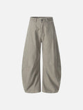 DAXUEN Wide-leg trousers in light khaki color