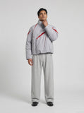 DAXUEN Wide-leg trousers with pleated design and adjustable hem — model photo