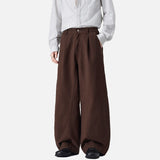 DAXUEN Loose-fitting wide-leg trousers in solid colors