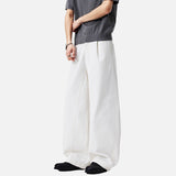 DAXUEN Loose-fitting wide-leg trousers in solid colors