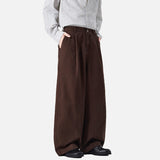 DAXUEN Loose-fitting wide-leg trousers in solid colors