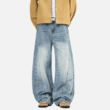 DAXUEN Wide leg vintage wash denim jeans