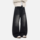 DAXUEN Wide leg vintage wash denim jeans