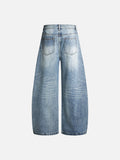 DAXUEN Wide leg vintage wash denim jeans