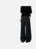 DAXUEN dark grey wide-leg denim pants