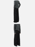 DAXUEN dark grey wide-leg denim pants