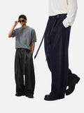 DAXUEN washed black oversized wide-leg pants