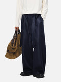 DAXUEN washed black oversized wide-leg pants