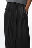 DAXUEN washed black oversized wide-leg pants