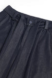 DAXUEN washed black oversized wide-leg pants