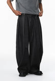 DAXUEN washed black oversized wide-leg pants