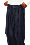 DAXUEN washed black oversized wide-leg pants