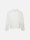 DAXUEN black textured knit top with winged and cloaked graphics